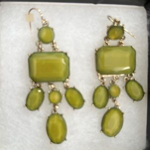 Green earrings